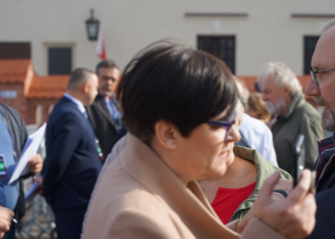 Prezes PIS Jarosław Kaczyński w Sieradzu