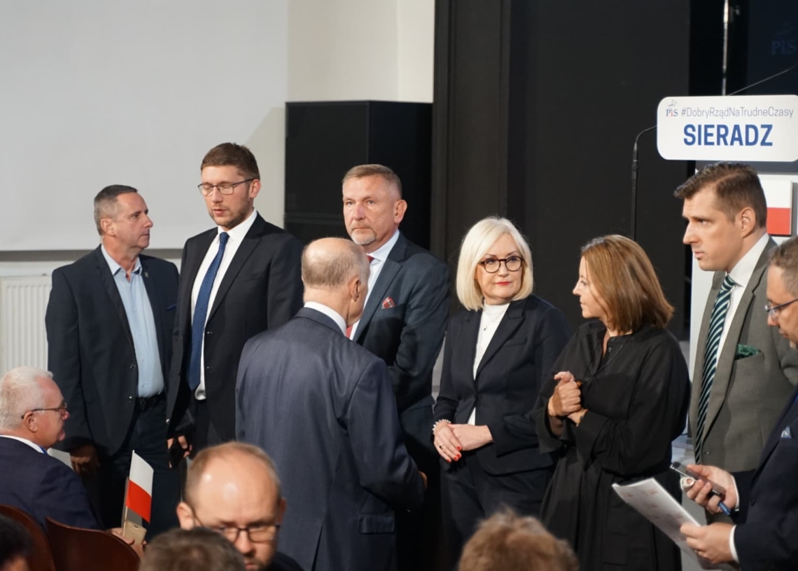 Prezes PIS Jarosław Kaczyński w Sieradzu