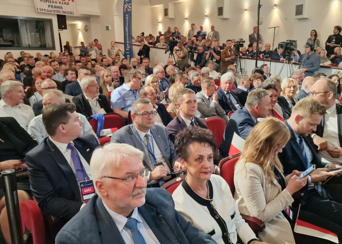 Prezes PIS Jarosław Kaczyński w Sieradzu