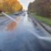 Rozlany beton na krajowej 91. Kolizja między Łodzią a Zgierzem 6 Zderzenie DK91