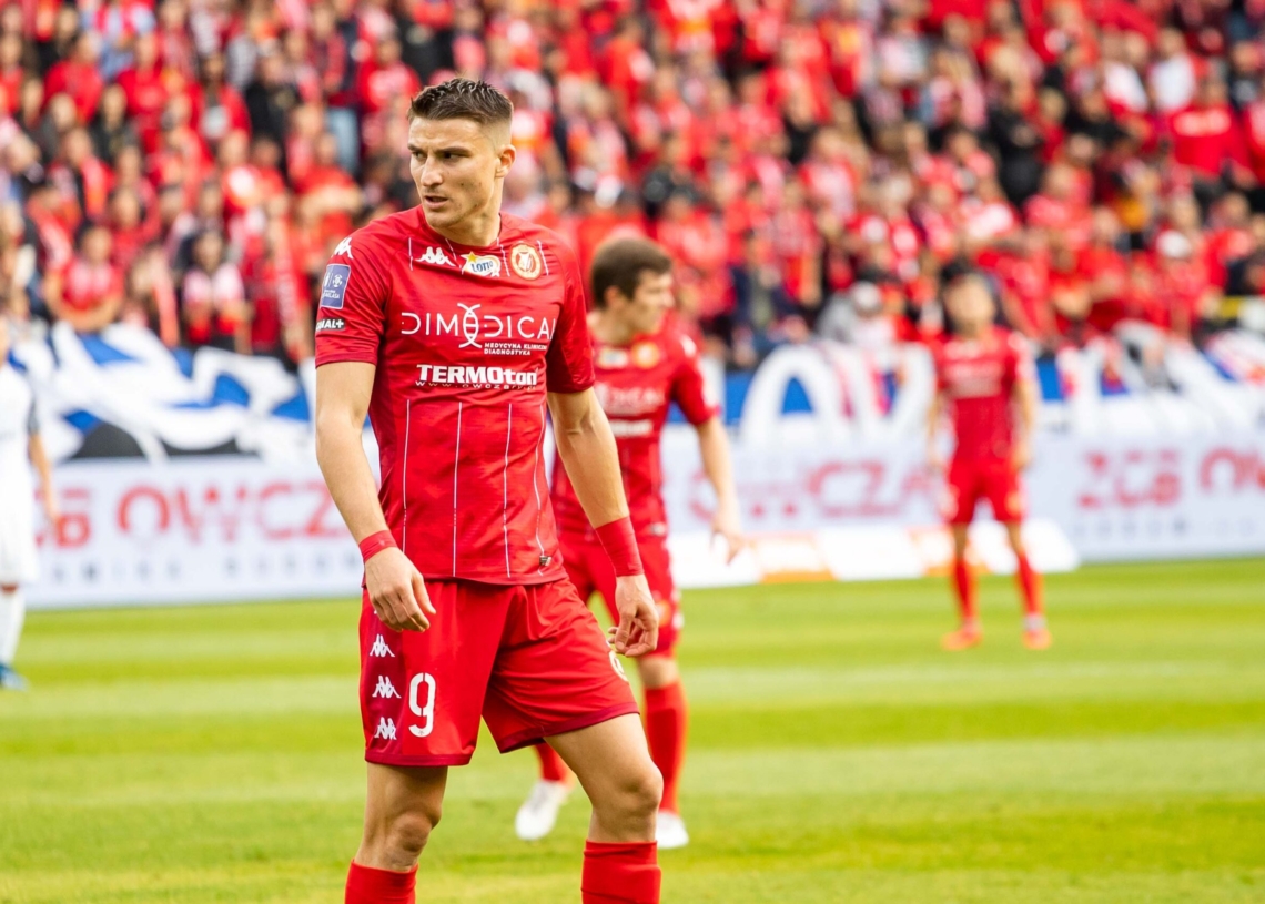 Udany koniec roku. Korona Kielce - Widzew Łódź 0:1 1 Widzew Lodz Zaglebie Lublin. Foto Natalia Zdziebczynska 43 scaled