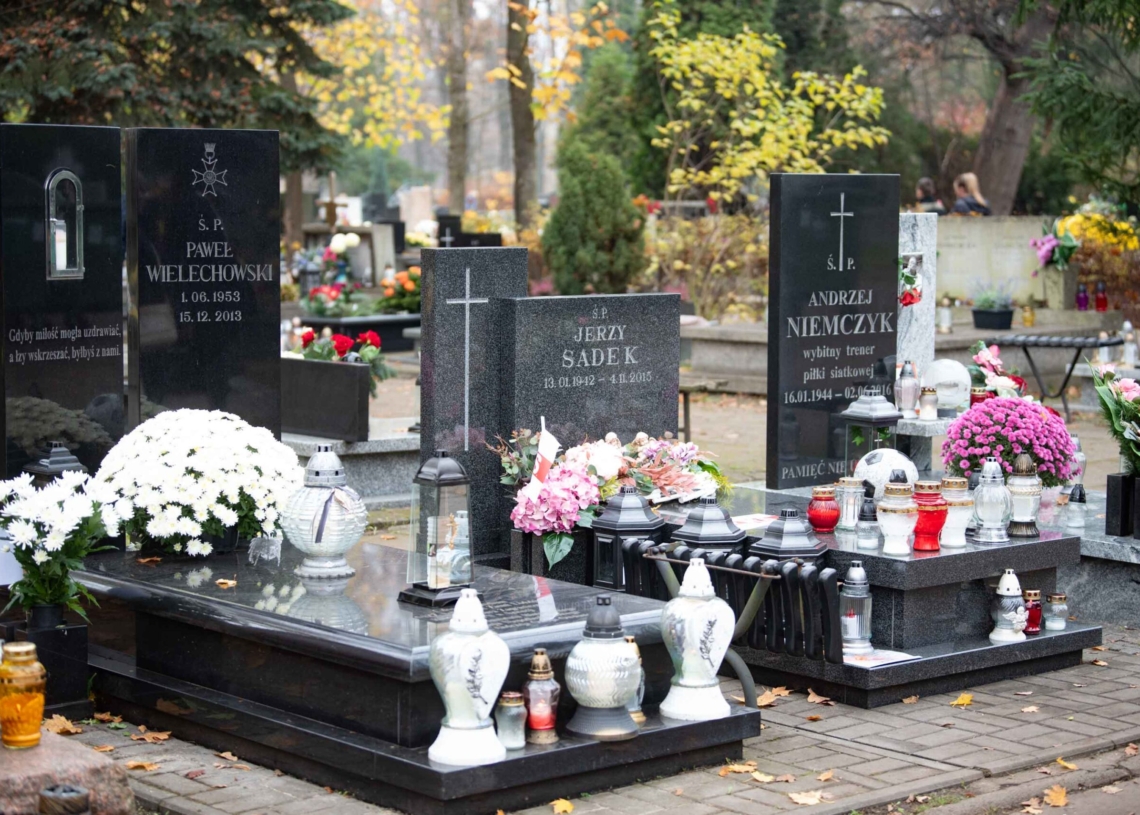 Groby w Alei Zasłużonych