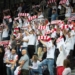 Doping kibiców w meczu ŁKS Commercecon Łódź - IŁ Capital Legionovia Legionowo