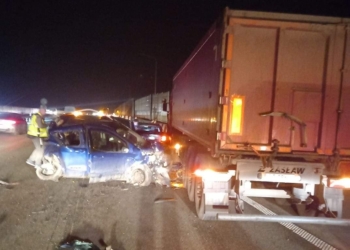Wypadek na A1 w pobliżu Piotrkowa