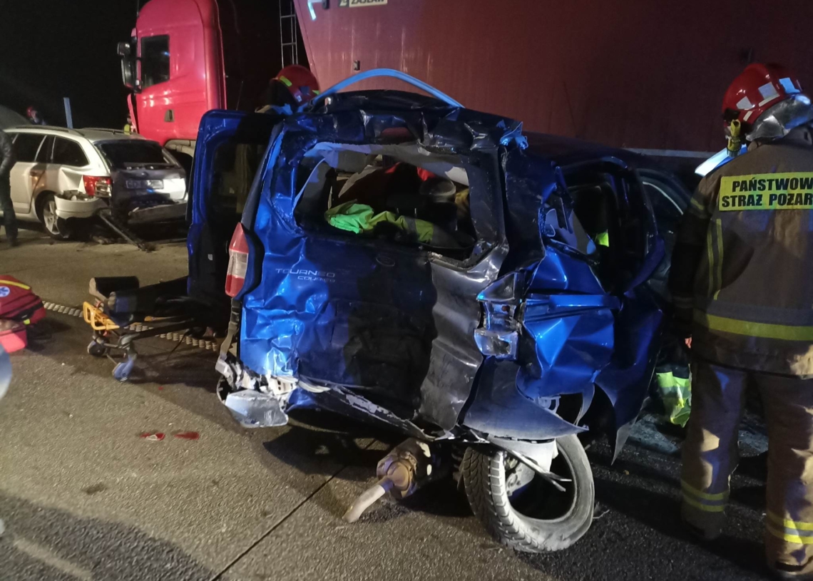 Wypadek na A1 między węzłami Piotrków Południe a Kamieńsk