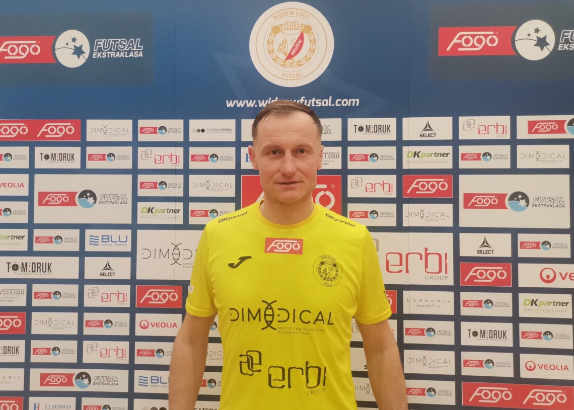 Dariusz Słowiński, zdobywca bramki w meczu Widzew Łódź Futsal - AZS UW Darkomp Wilanów