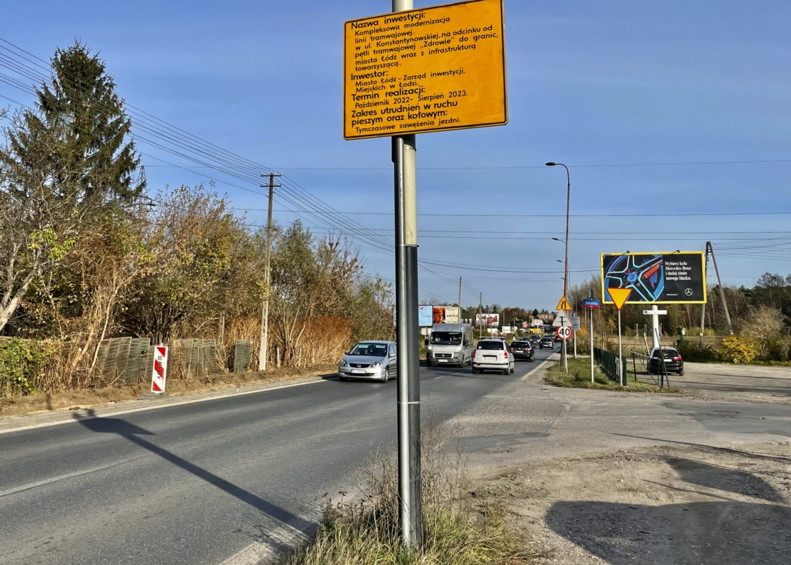 Modernizacja torowiska do Konstantynowa. Rozbiórki postępują bardzo szybko. Tramwaj ma pojechać w sierpniu 2023 r.