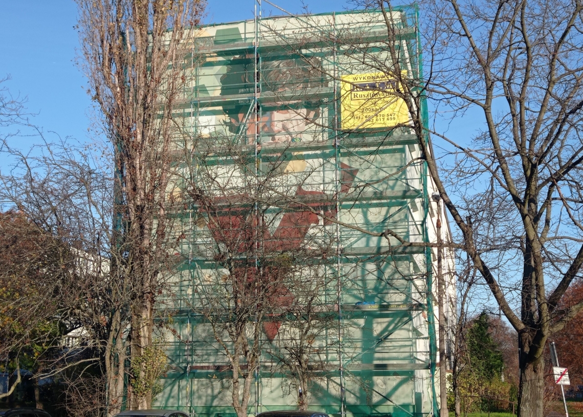 Mural Włodzimierza Smolarka na ukończeniu
