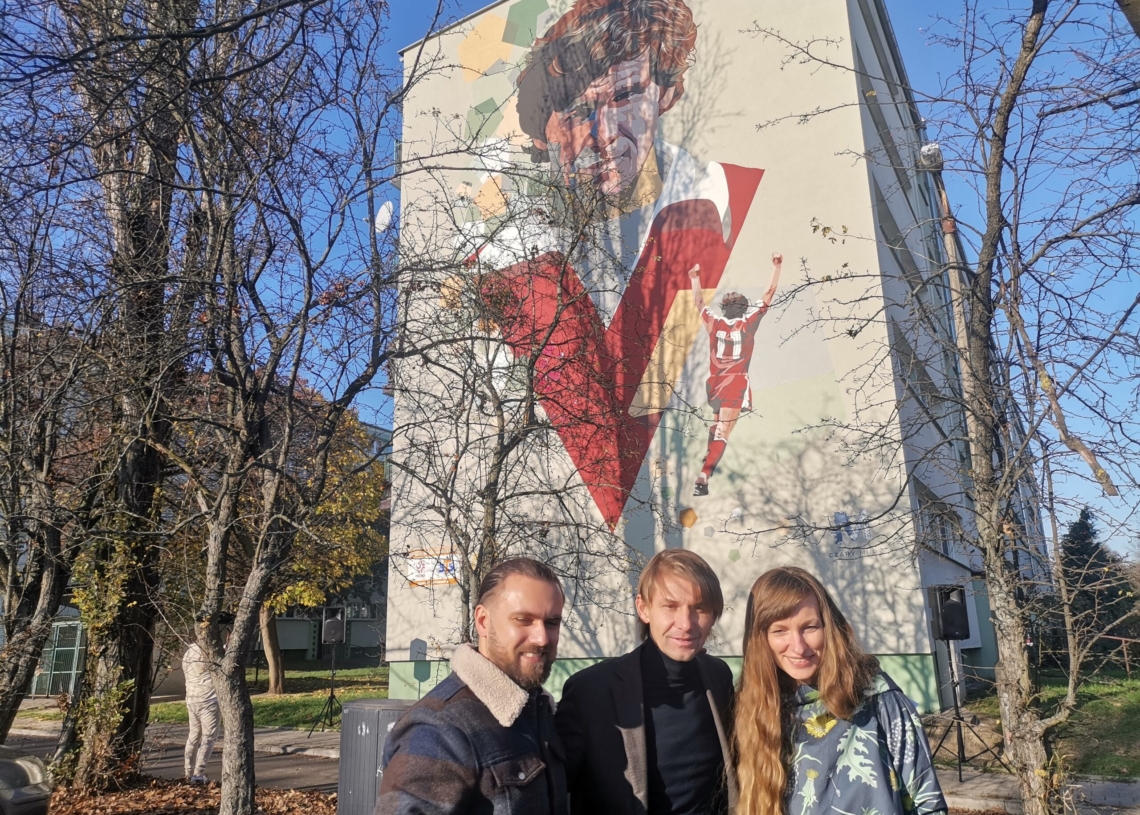 Mural Włodzimierza Smolarka w Łodzi