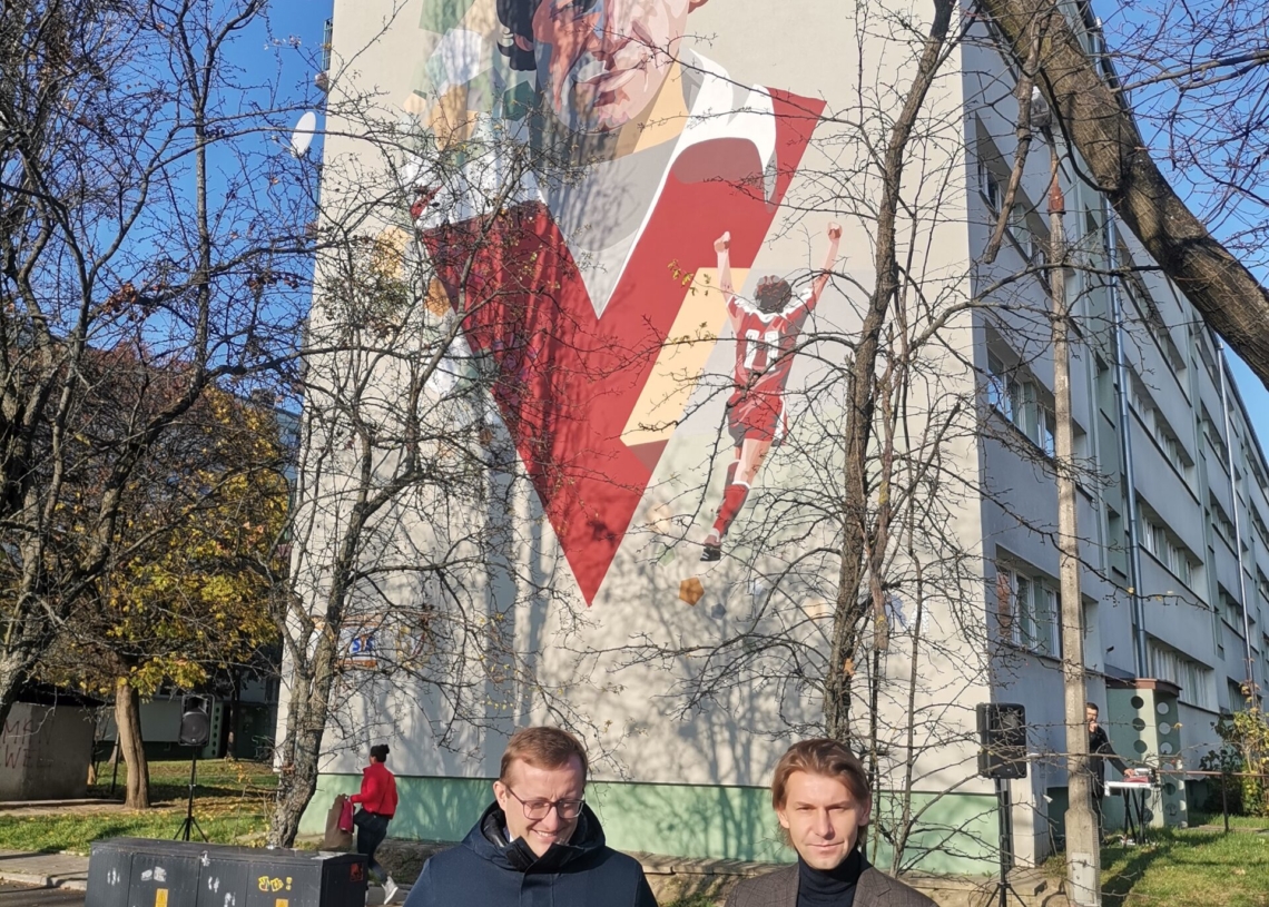 Mural Włodzimierza Smolarka w Łodzi