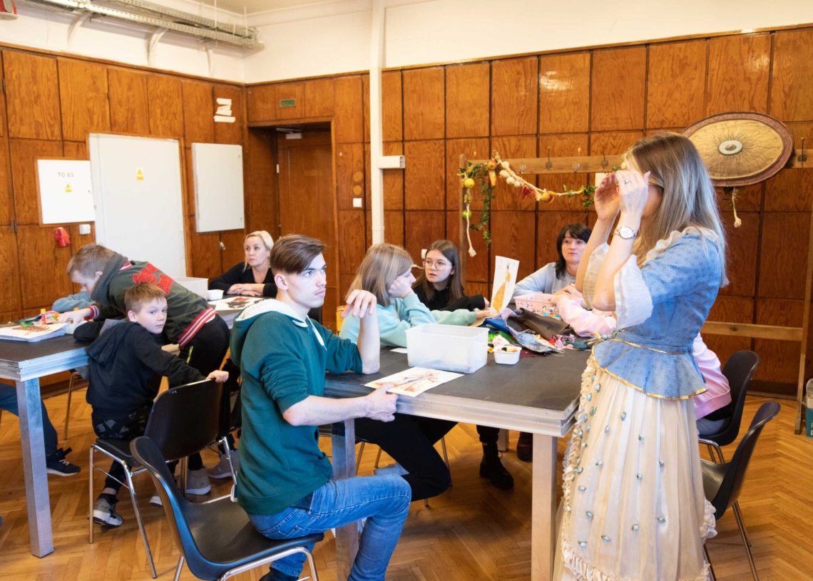 Warsztaty w Teatrze Wielkim dla podopiecznych Fundacji Happy Kids, pochodzących z Ukrainy