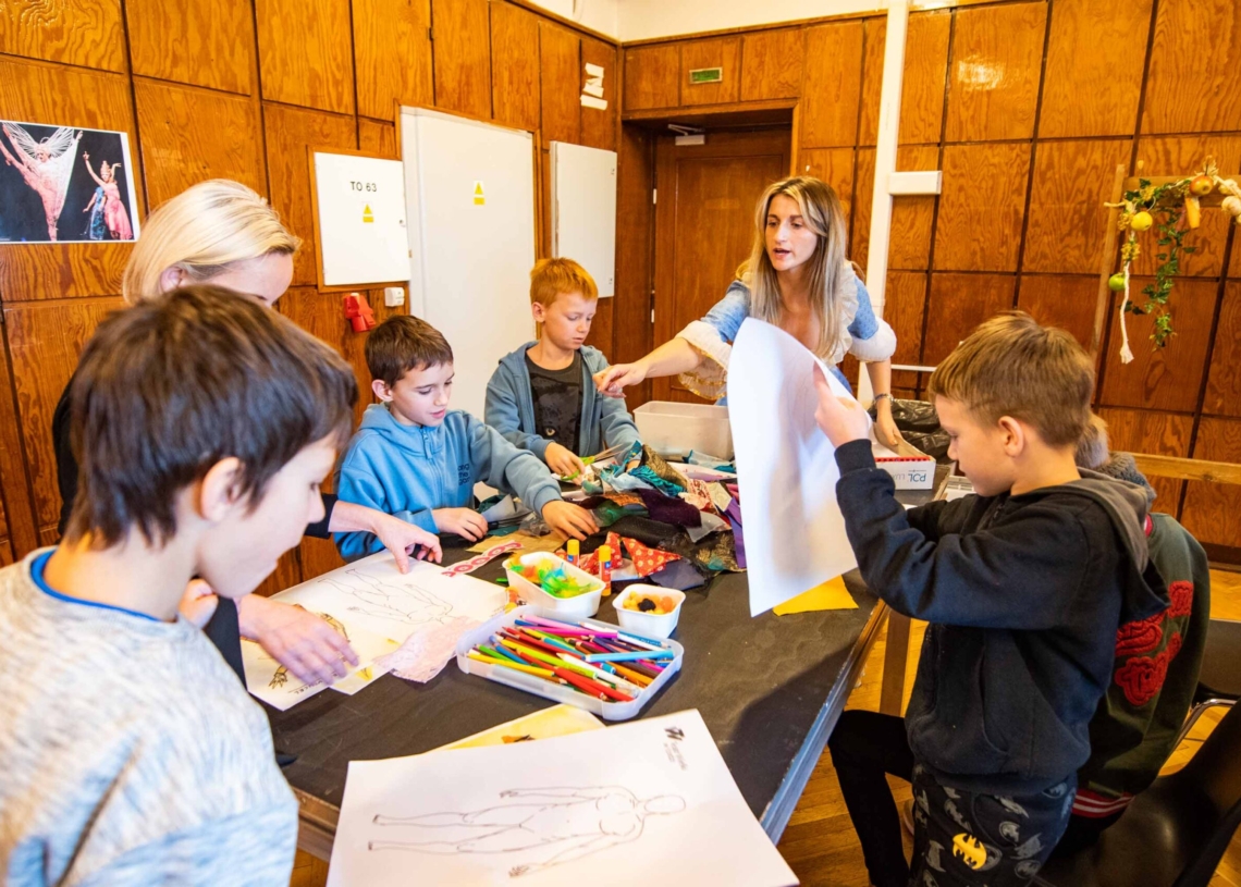 Warsztaty w Teatrze Wielkim dla podopiecznych Fundacji Happy Kids, pochodzących z Ukrainy