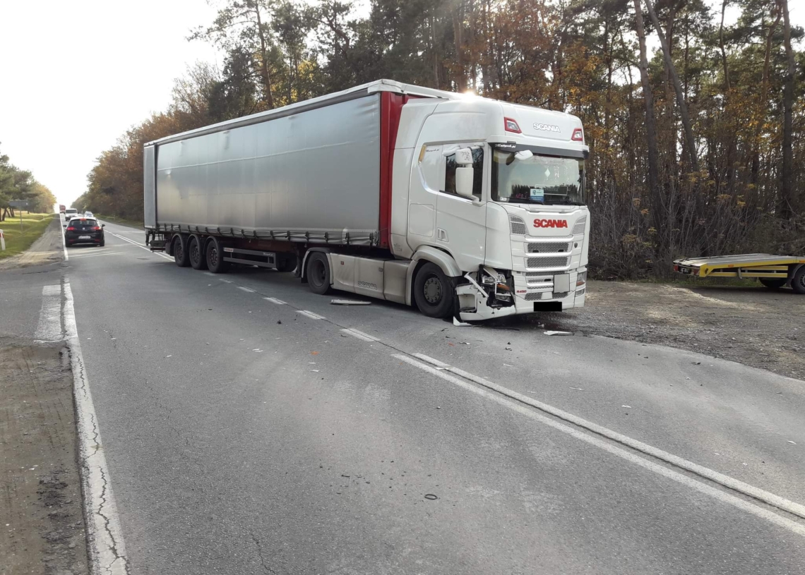 Wypadek na DK12 w powiecie piotrkowskim