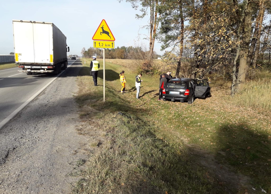 Wypadek na DK12 w powiecie piotrkowskim