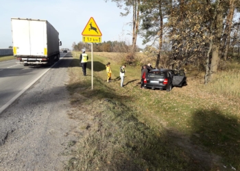 Wypadek na DK12 w powiecie piotrkowskim