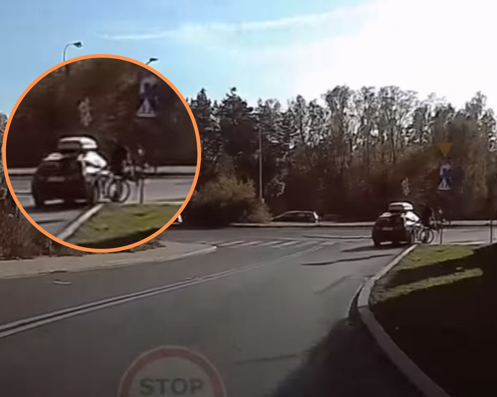 Wypadek rowerzysty w Łodzi