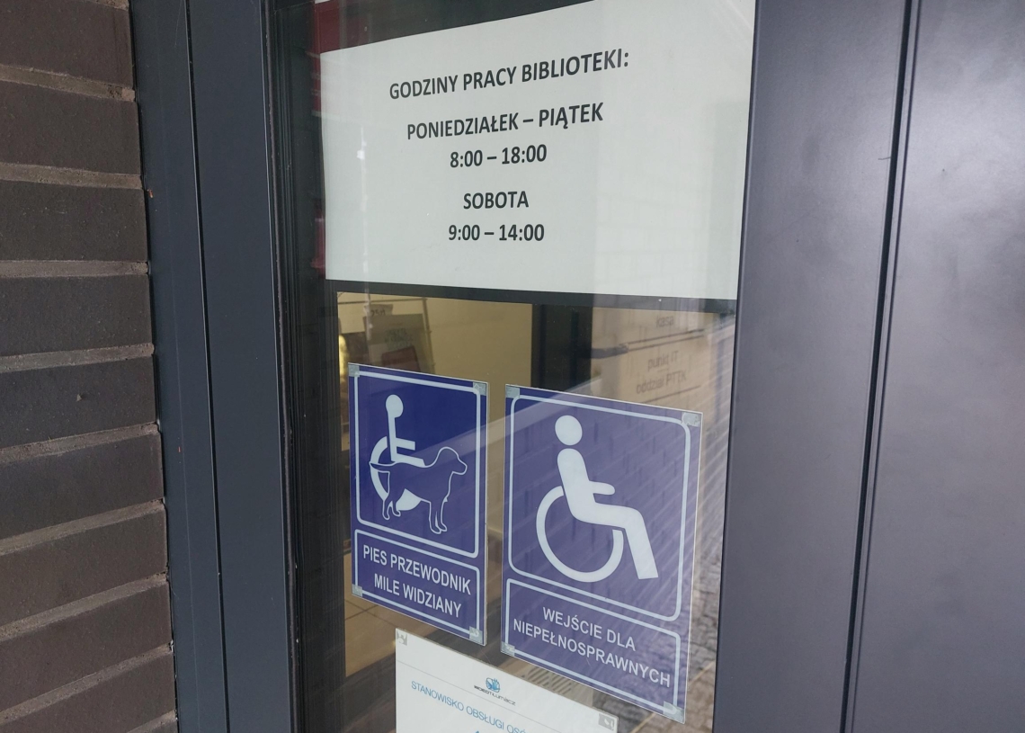 Sieradzka biblioteka bardziej przyjazna osobom z niepełnosprawnościami