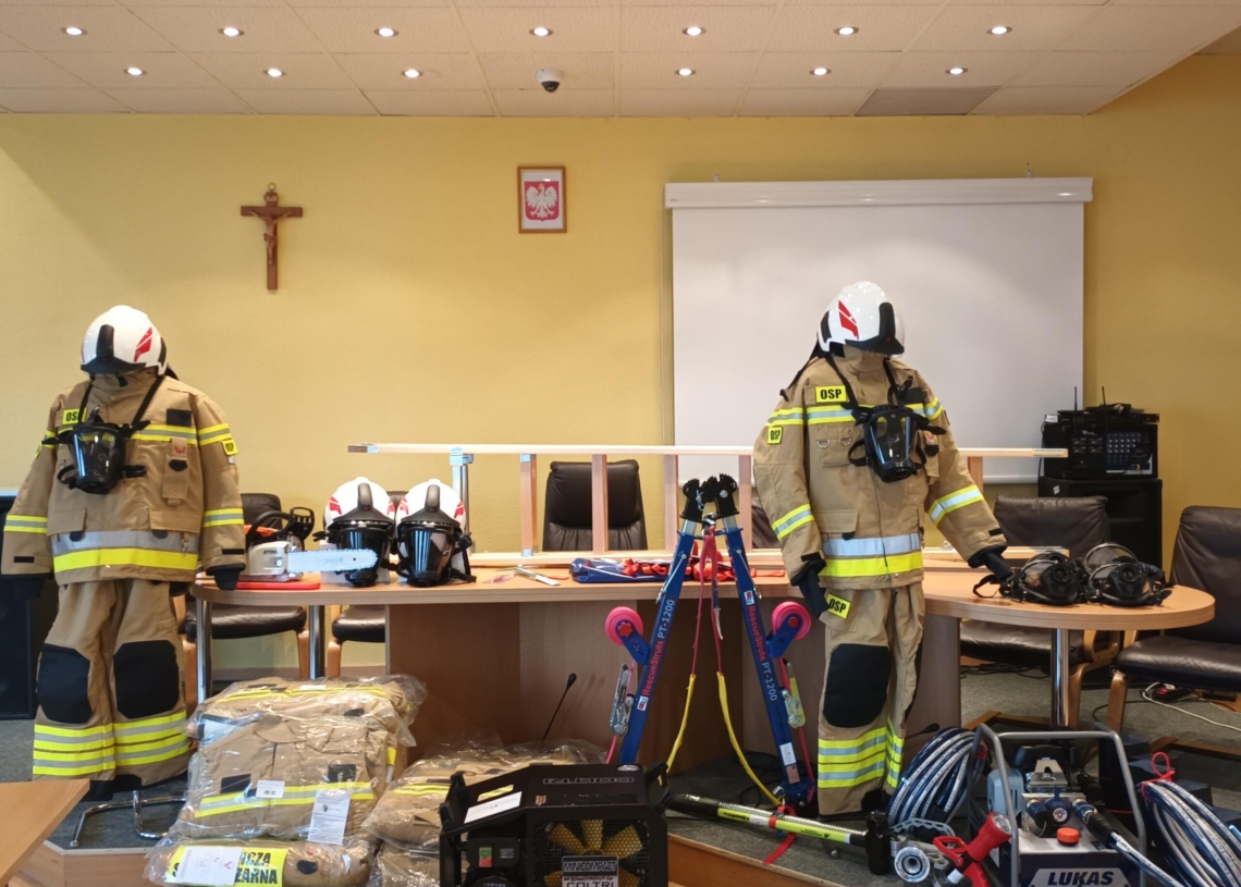 Sprzęt dla straży pożarnej w gminie Tuszyn