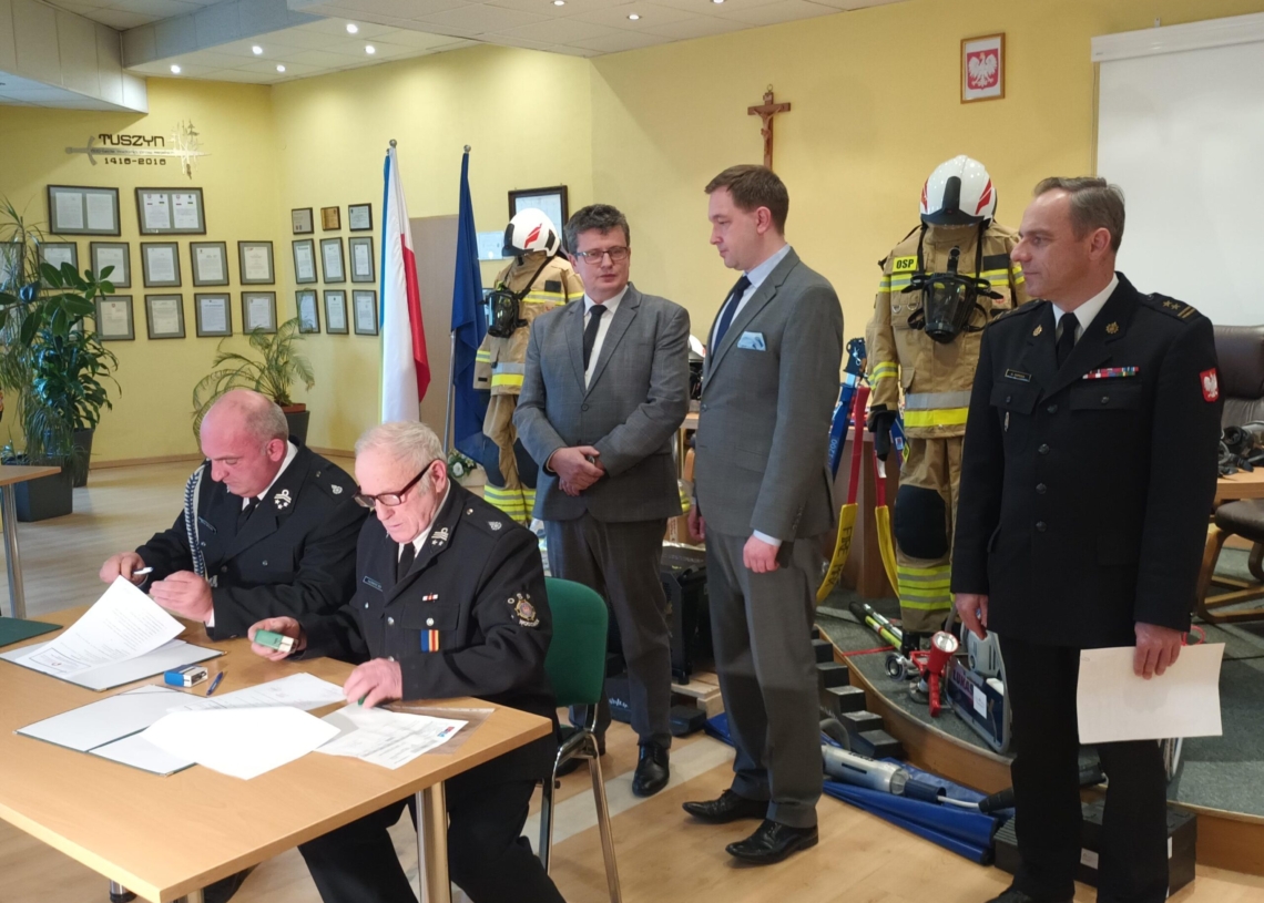 Sprzęt dla straży pożarnej w gminie Tuszyn