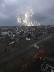 304. dzień rosyjskiej inwazji na Ukrainę - amunicja zapalająca nad Chersoniem