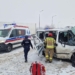 Wypadek w Strykowie. Jedna z pasażerek busa trafiła do szpitala 7 Wypadek w Strykowie