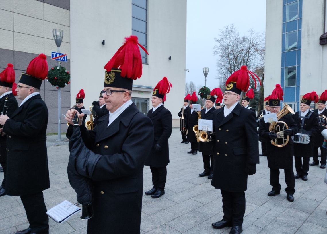 Górnicza pobudka, czyli początek obchodów Barbórki w Bełchatowie