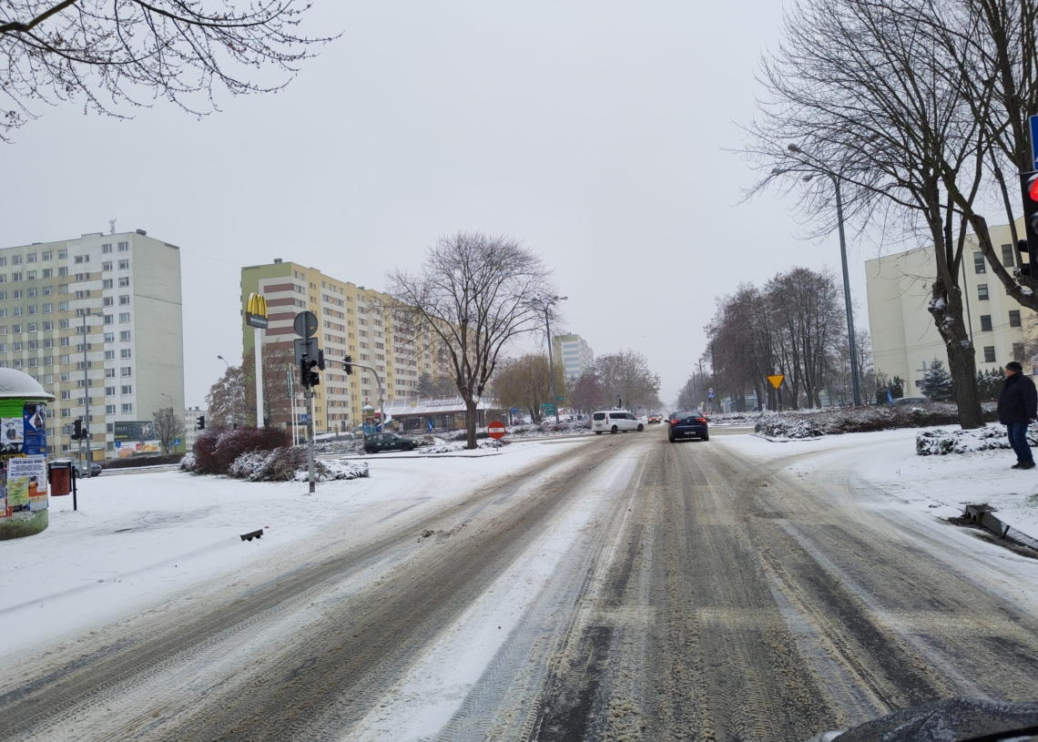 Trudne warunki na drodach