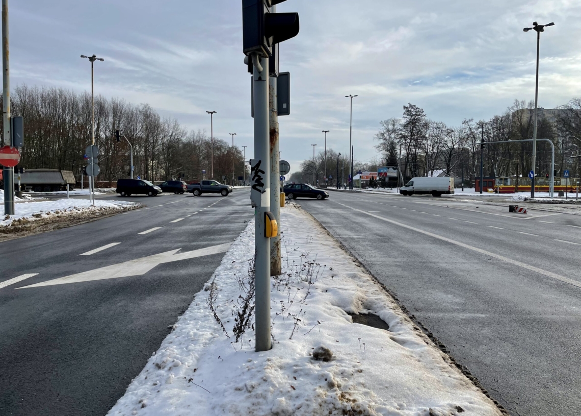 Zatrzymanie ruchu tramwajowego na Aleksandrowskiej