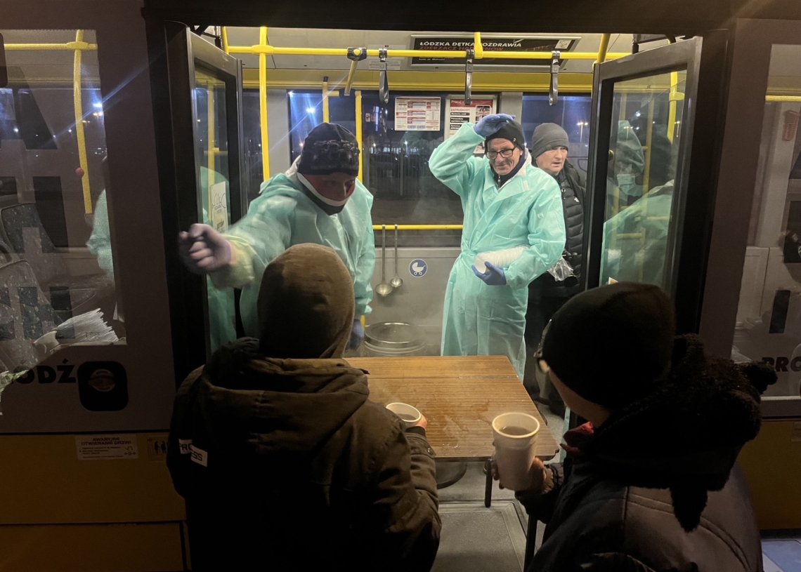 Autobus dla potrzebujących w Łodzi