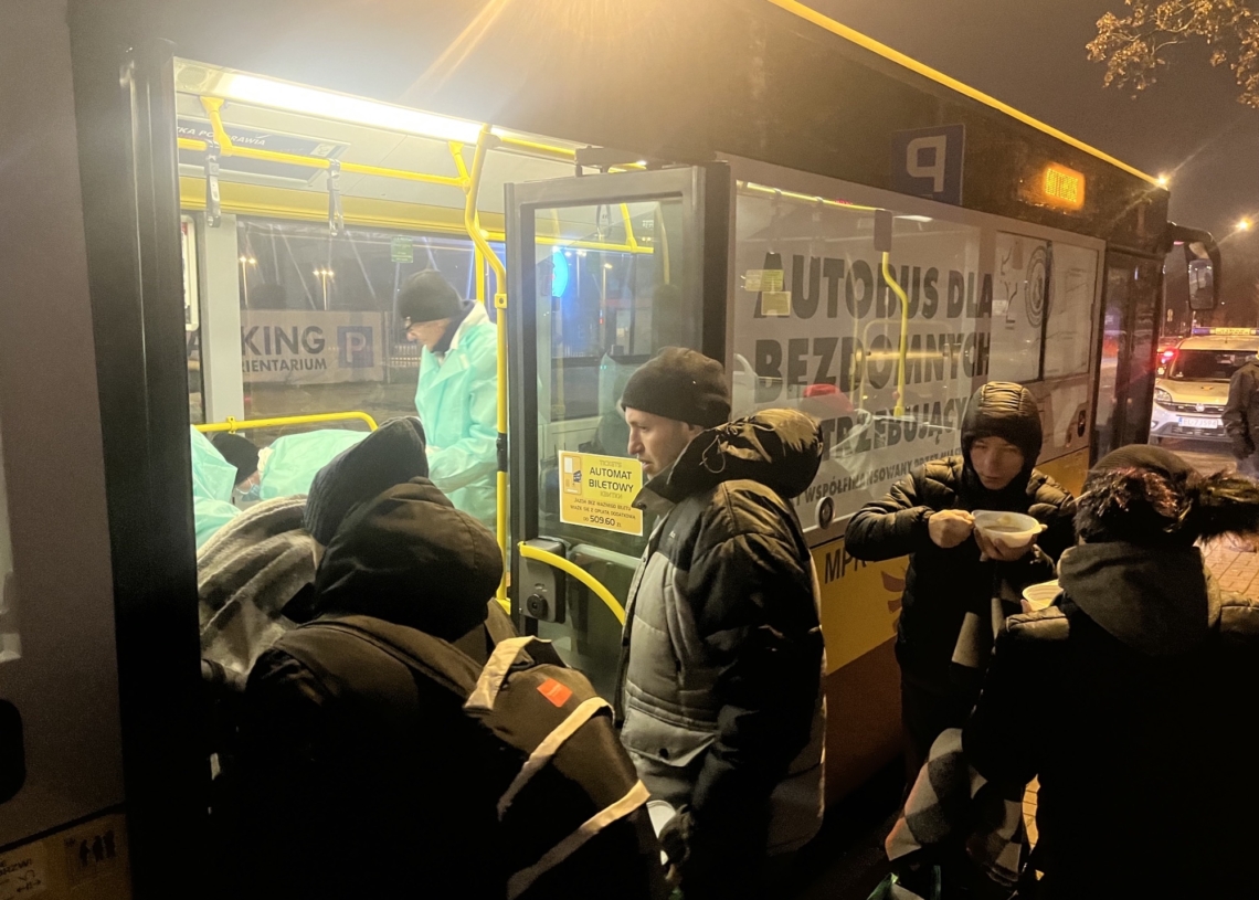 Autobus dla potrzebujących w Łodzi