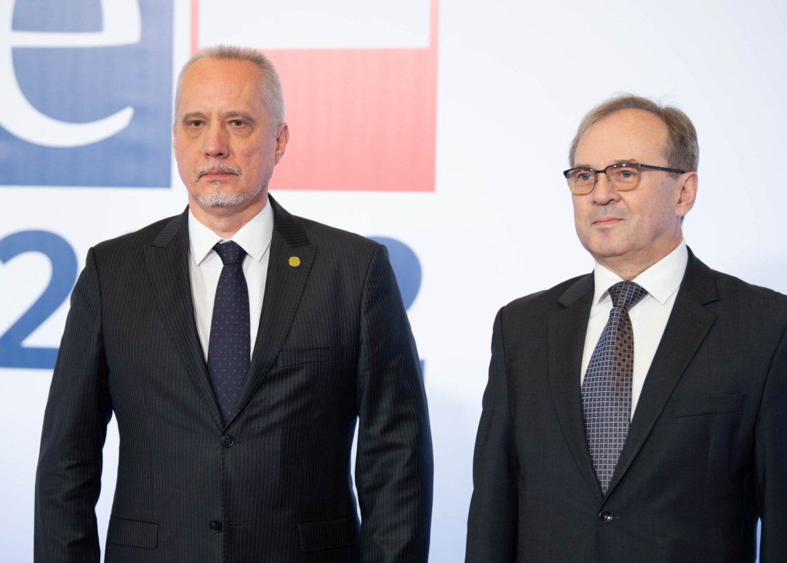 Szczyt OBWE w Łodzi - przywitanie gości