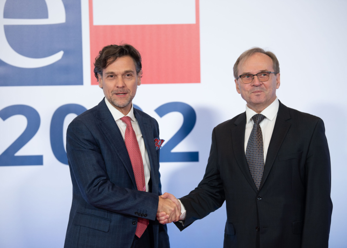 Szczyt OBWE w Łodzi - przywitanie gości