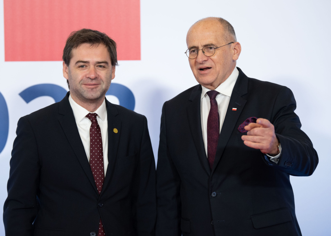 Szczyt OBWE w Łodzi - przywitanie gości