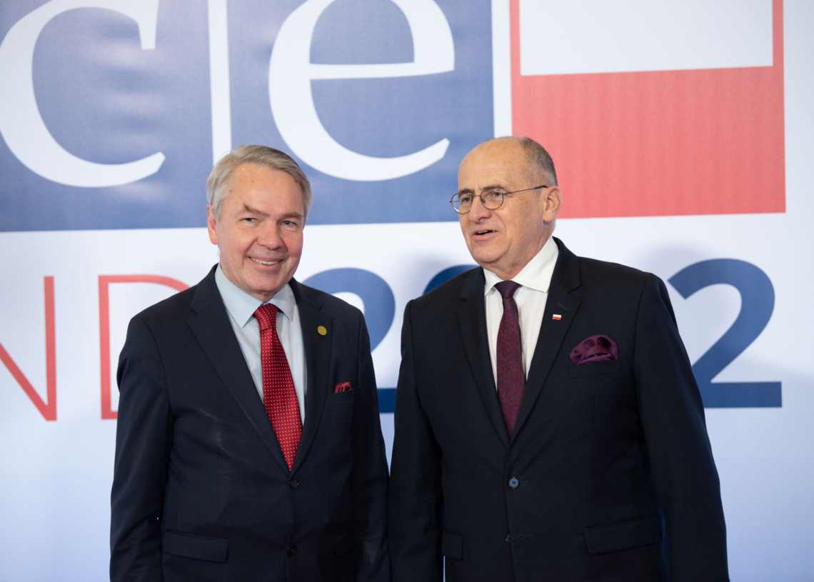 Szczyt OBWE w Łodzi - przywitanie gości