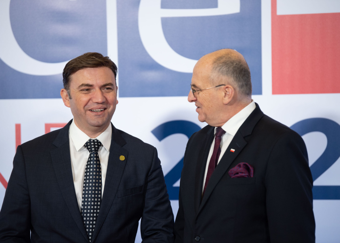 Szczyt OBWE w Łodzi - przywitanie gości