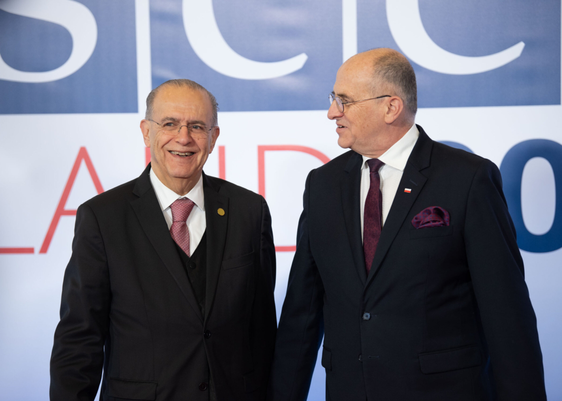 Szczyt OBWE w Łodzi - przywitanie gości