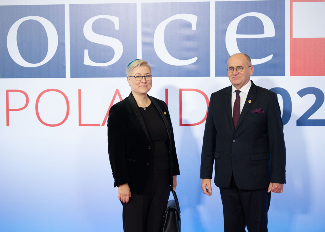 Szczyt OBWE w Łodzi - przywitanie gości