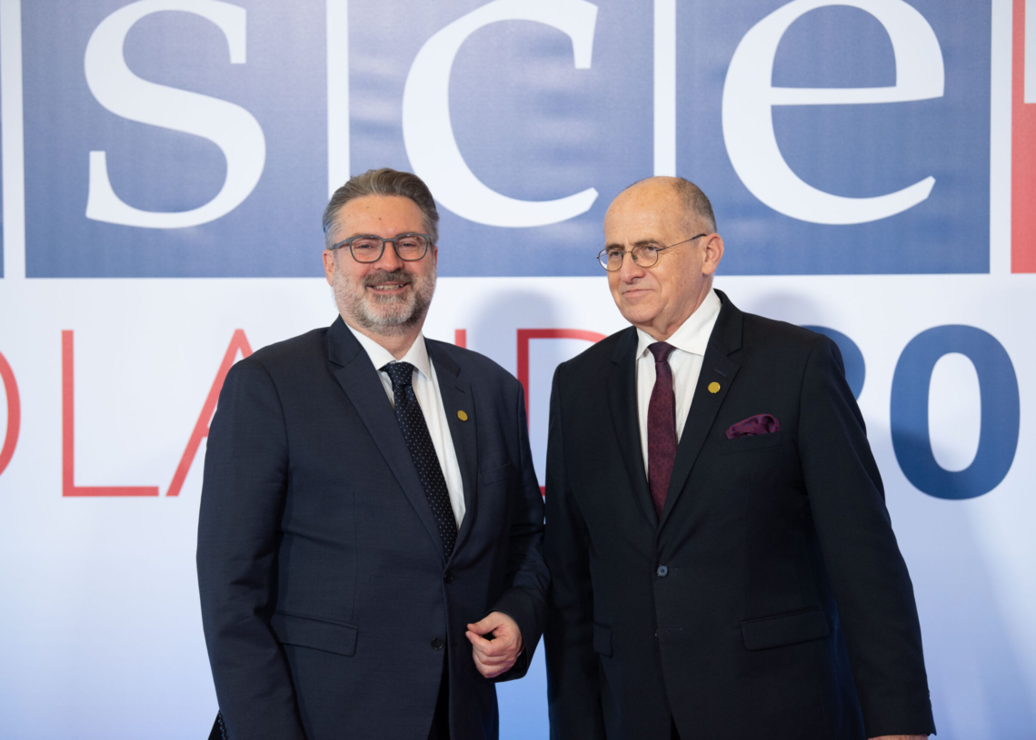 Szczyt OBWE w Łodzi - przywitanie gości