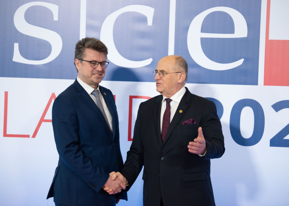 Szczyt OBWE w Łodzi - przywitanie gości