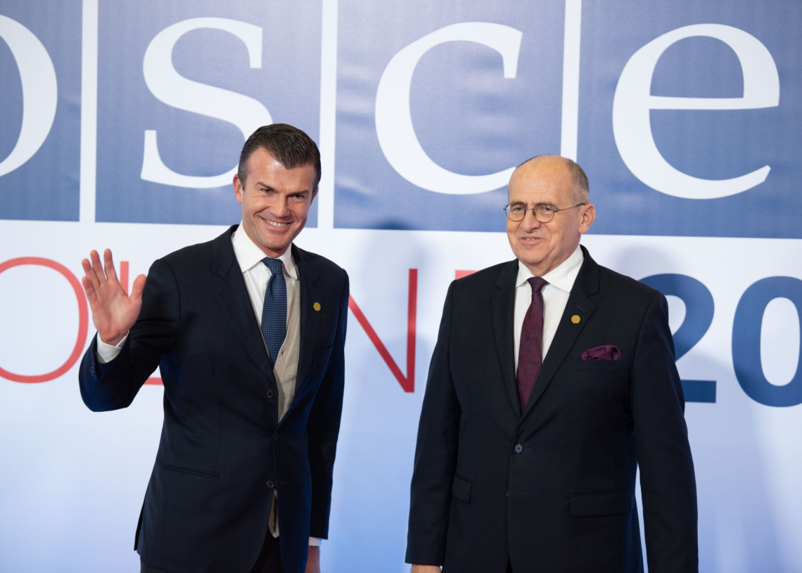Szczyt OBWE w Łodzi - przywitanie gości