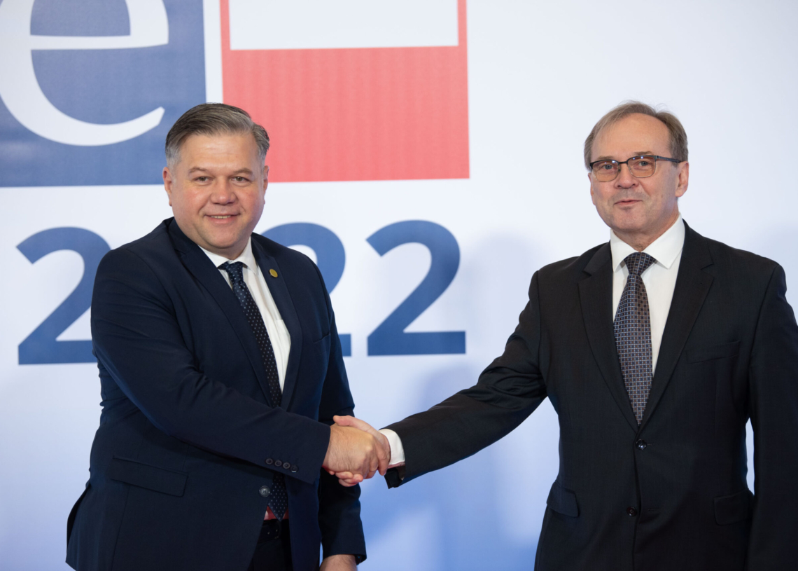 Szczyt OBWE w Łodzi - przywitanie gości