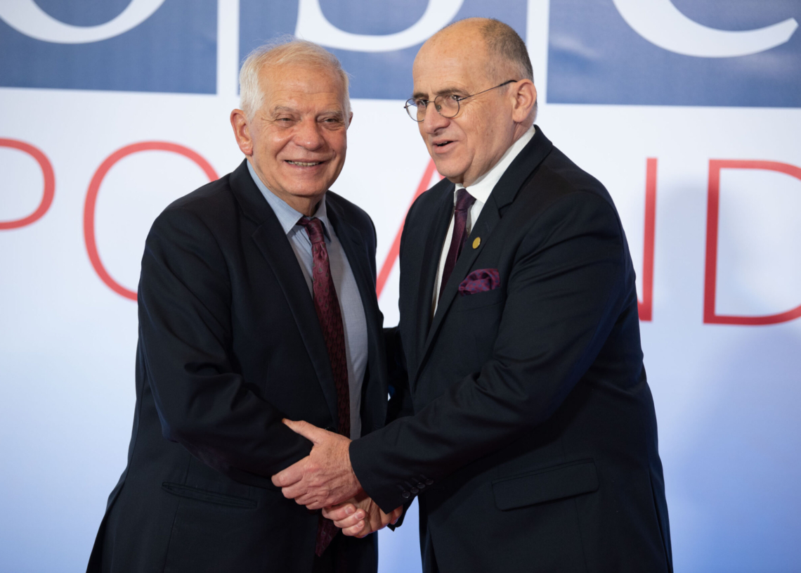 Szczyt OBWE w Łodzi - przywitanie gości