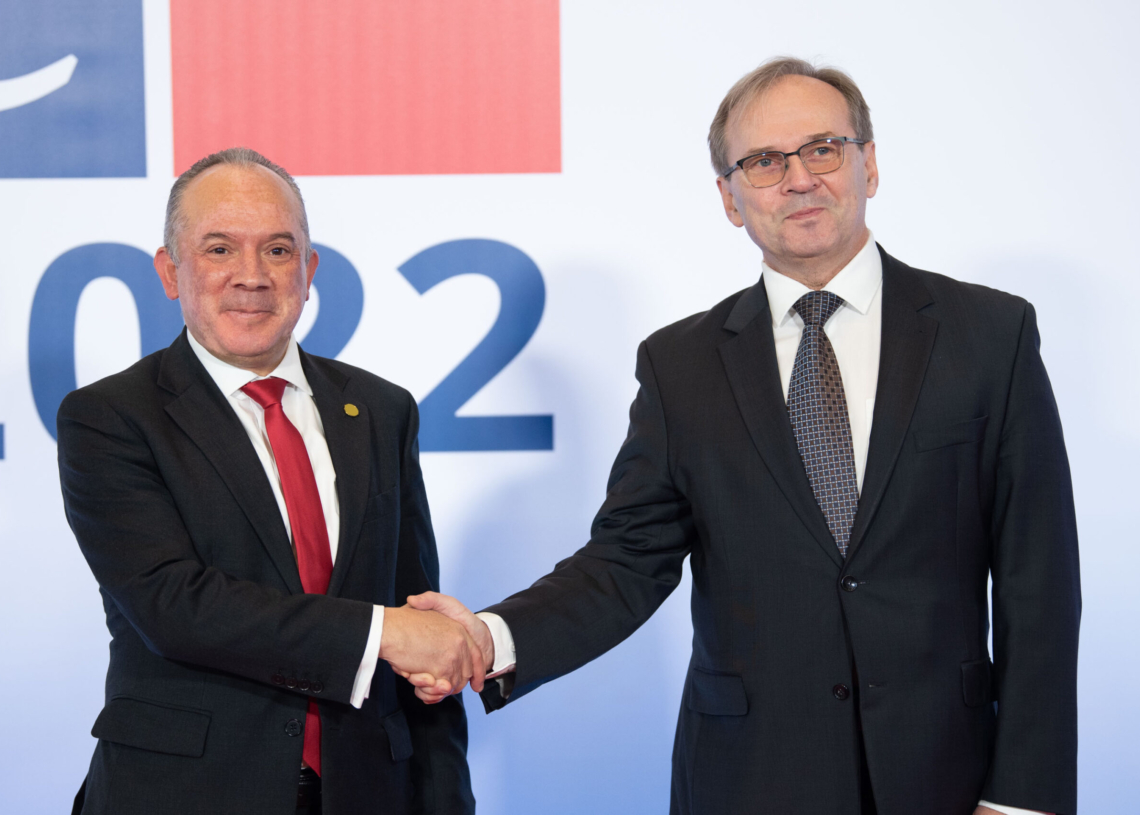 Szczyt OBWE w Łodzi - przywitanie gości