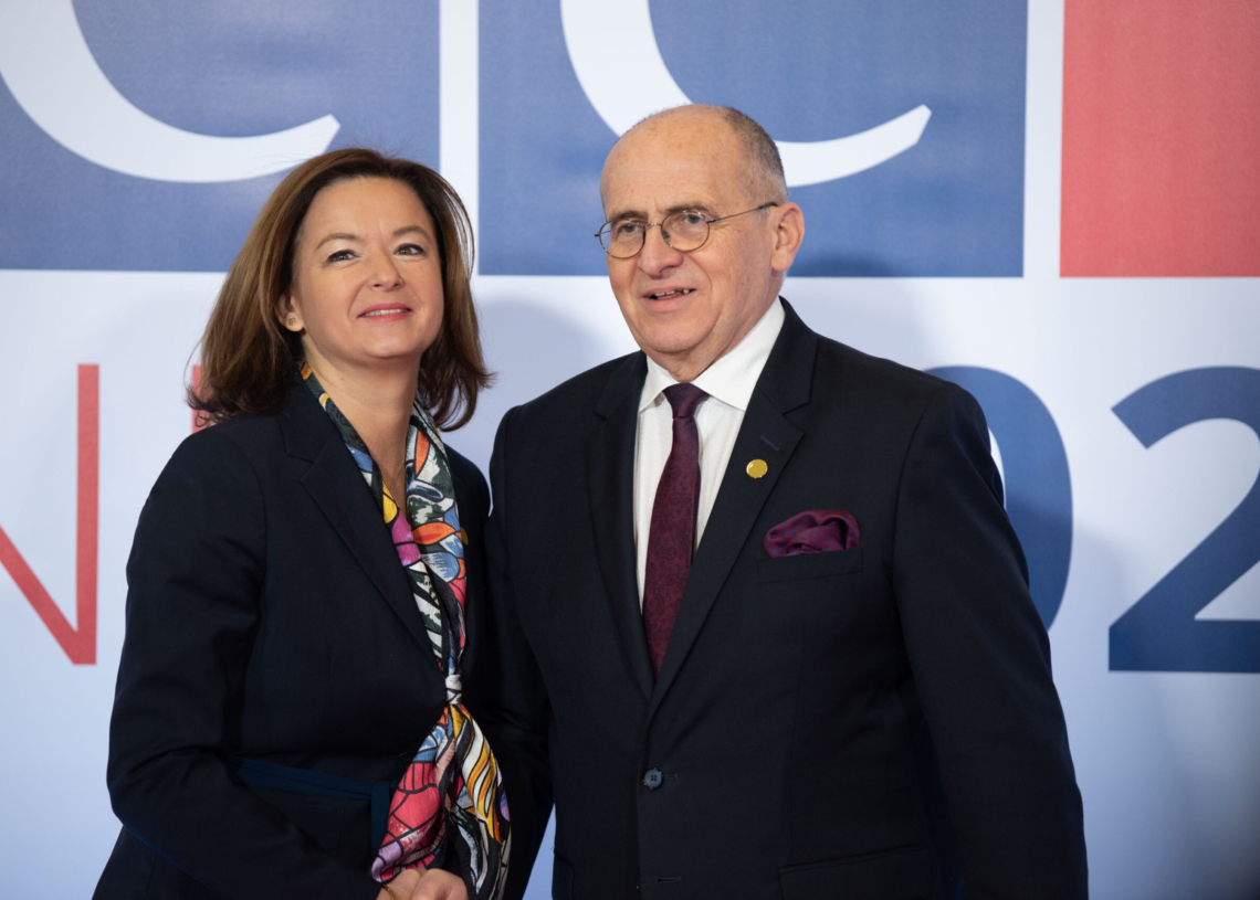 Szczyt OBWE w Łodzi - przywitanie gości