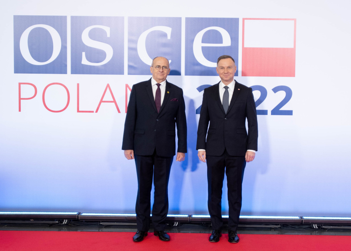 Szczyt OBWE w Łodzi - przywitanie gości