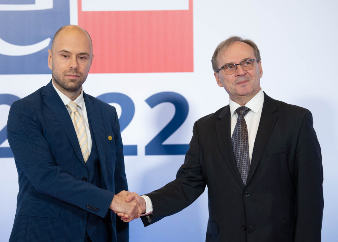 Szczyt OBWE w Łodzi - przywitanie gości