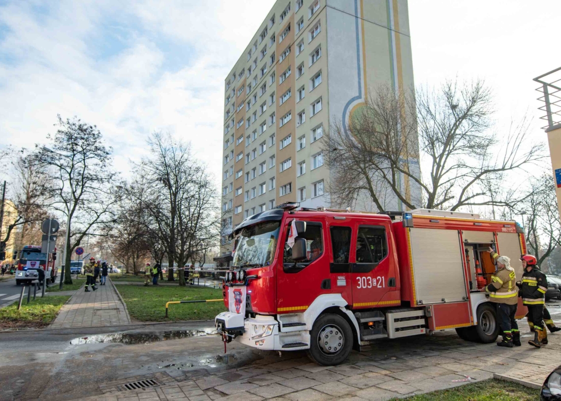 Pożar na Wileńskiej w Łodzi