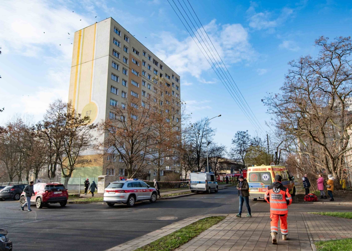 Pożar na Wileńskiej w Łodzi
