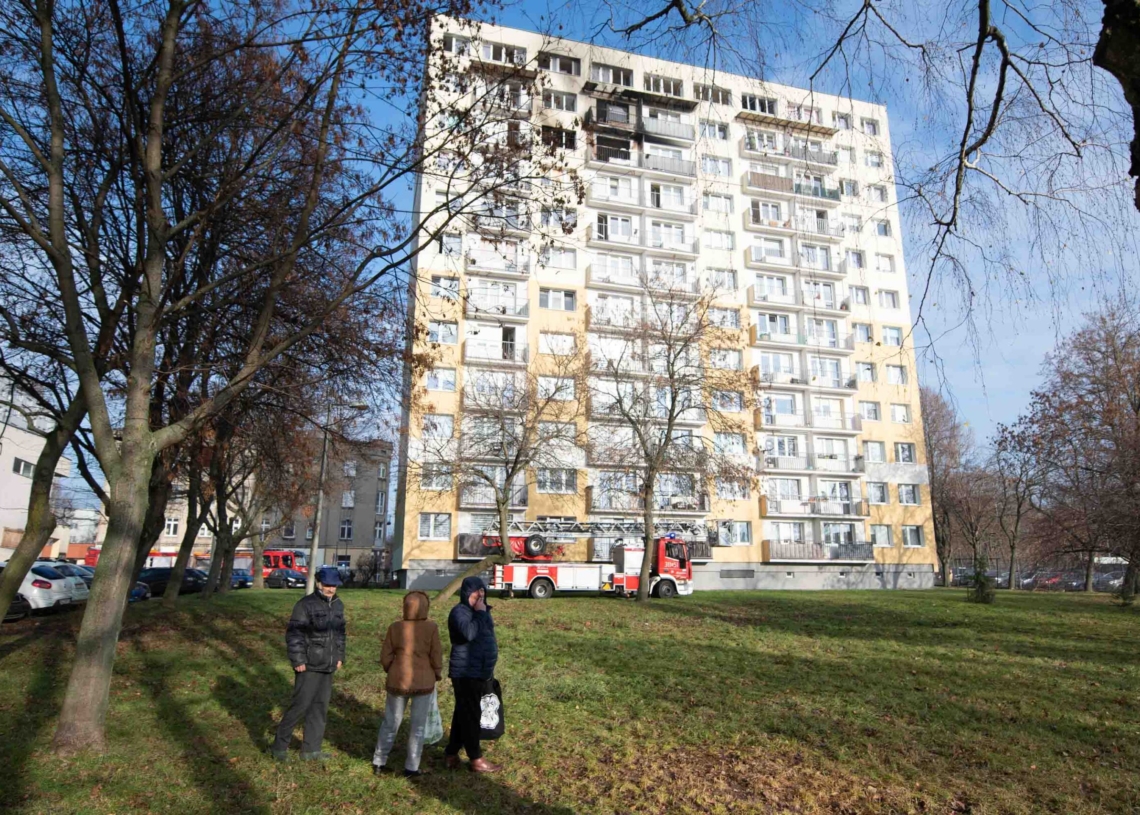 Pożar na Wileńskiej w Łodzi