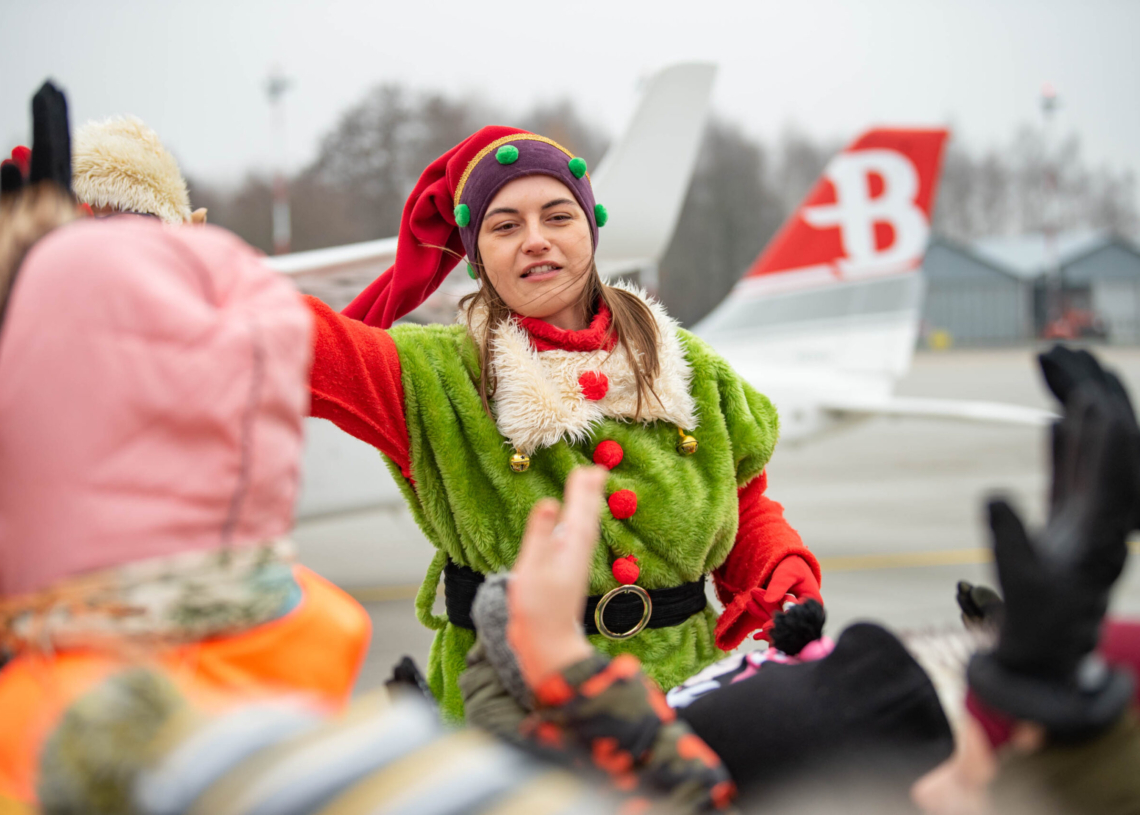 Lądowanie Mikołaja w Łodzi
